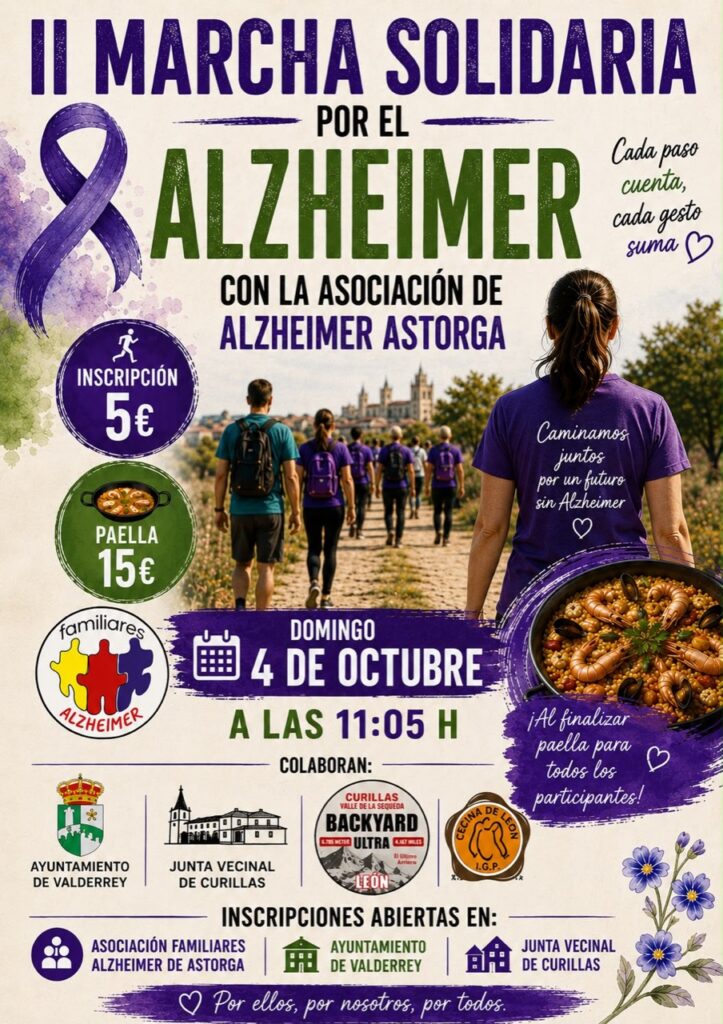 Cartel de la II Marcha Solidaria por el Alzheimer
