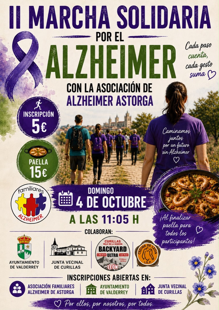 Cartel de la II Marcha Solidaria por el Alzheimer