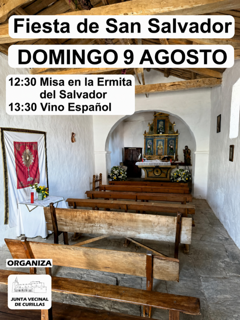 Cartel de la Fiesta de San Salvador en Curillas