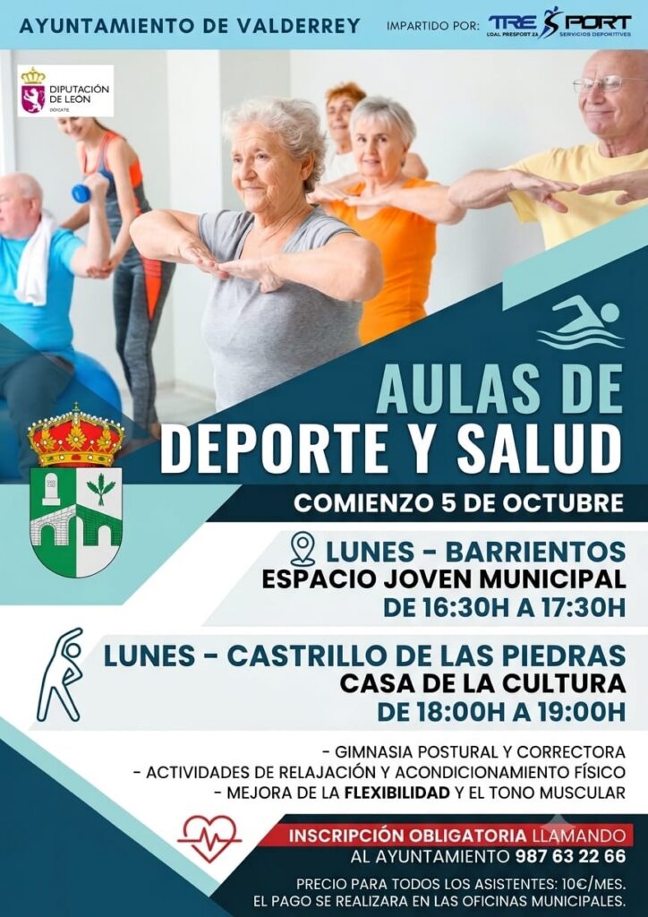 Cartel de las Aulas de Deporte y Salud