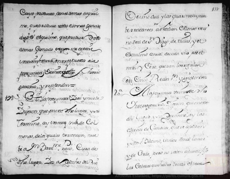 Curillas: Catastro de Ensenada, libro 348, imagen 144 del manuscrito